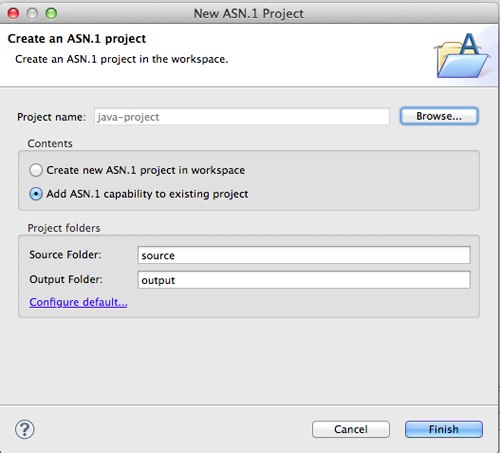 Add ASN.1 Capability to Existing Project